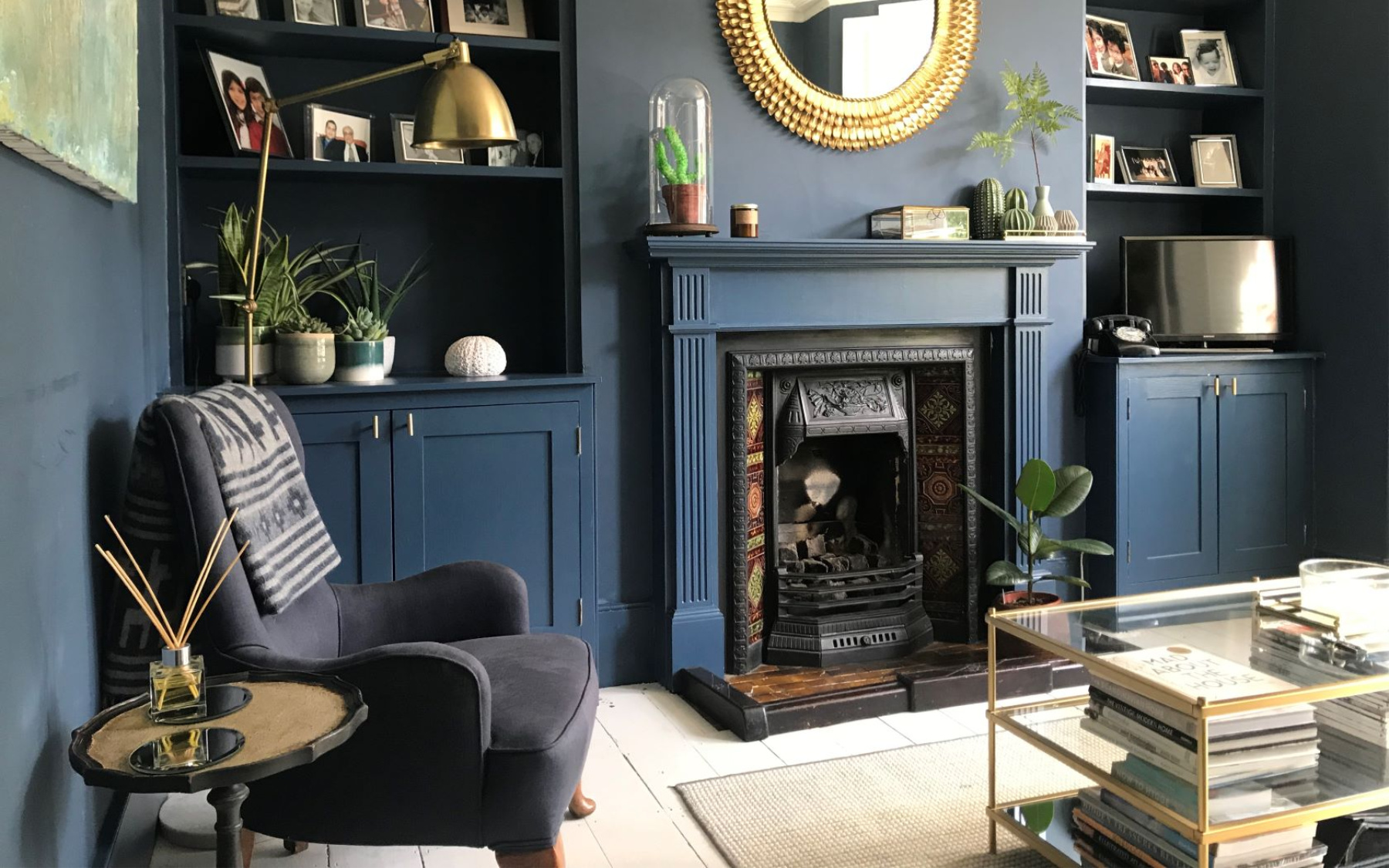 living room stiffkey blue