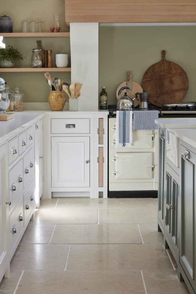 Shaker style country kitchen design with AGA